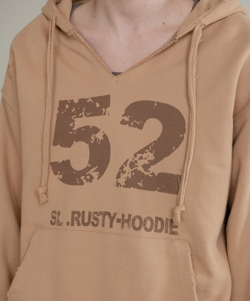 SSIN AND LEE（シンアンドリー）の「ラスティコットンスウェットフードパーカー ベージュ（パーカー・メンズ・その他・LARGE/MEDIUM）」の12枚目の写真