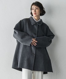 ミドル丈コート グレー グレー ウール ダッフルコート ダッフルコート
