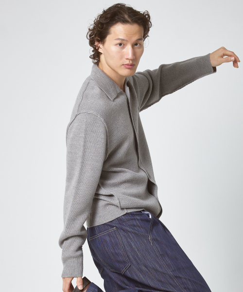 PLAC(プラック)の「ラインディテールカーディガングレー(カーディガン/ボレロ・メンズ・その他・MEDIUM/LARGE)」の2枚目の写真