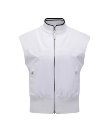 WOMEN SP HYBRID KNIT VEST_WH