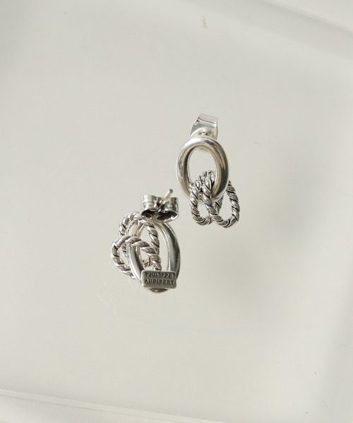 PHILIPPE AUDIBERT（フィリップ オーディベール）の「[PHILIPPE AUDIBERT/フィリップ オーディベール] BO KARA SIMPLE LAITON ピアス（ピアス（両耳用）・レディース・シルバー・ONE SIZE）」の5枚目の写真