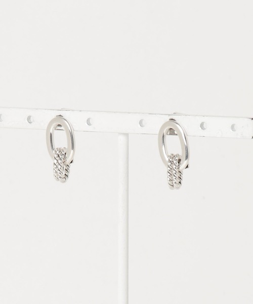 PHILIPPE AUDIBERT（フィリップ オーディベール）の「[PHILIPPE AUDIBERT/フィリップ オーディベール] BO KARA SIMPLE LAITON ピアス（ピアス（両耳用）・レディース・シルバー・ONE SIZE）」の17枚目の写真