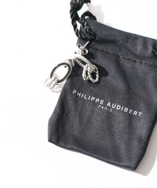 PHILIPPE AUDIBERT（フィリップ オーディベール）の「[PHILIPPE AUDIBERT/フィリップ オーディベール] BO KARA SIMPLE LAITON ピアス（ピアス（両耳用）・レディース・シルバー・ONE SIZE）」の20枚目の写真
