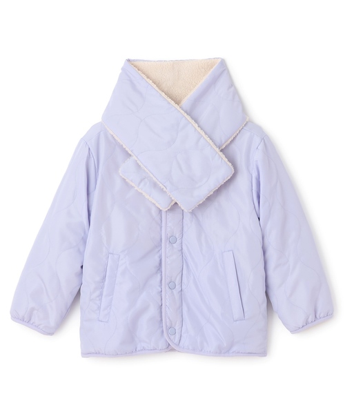 minimal（ミニマル）の「キルトリバーシブルブルゾン（ブルゾン・キッズ・ブラック/ラベンダー・120cm/140cm/130cm/90cm/100cm/110cm）」の12枚目の写真