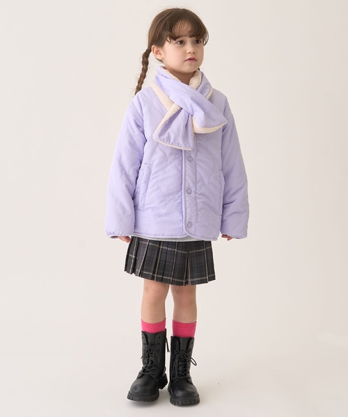 minimal（ミニマル）の「キルトリバーシブルブルゾン（ブルゾン・キッズ・ブラック/ラベンダー・120cm/140cm/130cm/90cm/100cm/110cm）」の8枚目の写真