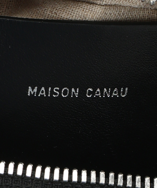 MAISON CANAU(メゾンカナウ)の「MAISON CANAU メゾン カナウ ボックスボストンS別注スムース(トートバッグ・レディース・ブラック・FREE)」の2枚目の写真