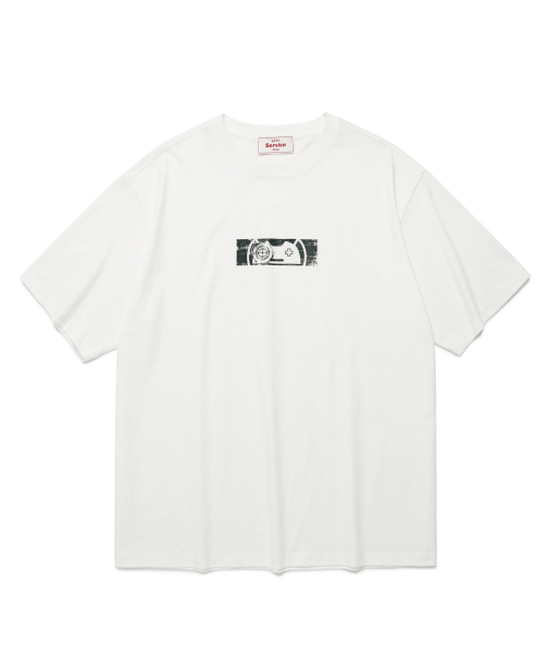 eastserviceshop(イーストサービスショップ)の「Glitter Buddies Half T - White(Tシャツ/カットソー・レディース・ホワイト・SMALL/MEDIUM/LARGE)」の1枚目の写真