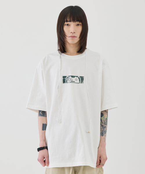 eastserviceshop(イーストサービスショップ)の「Glitter Buddies Half T - White(Tシャツ/カットソー・レディース・ホワイト・SMALL/MEDIUM/LARGE)」の5枚目の写真