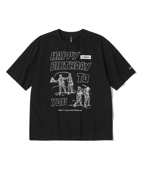 FIELDMANUAL(フィールドマニュアル)の「ハッピーバースデーTシャツブラック(Tシャツ/カットソー・メンズ・その他・SMALL/LARGE)」の3枚目の写真