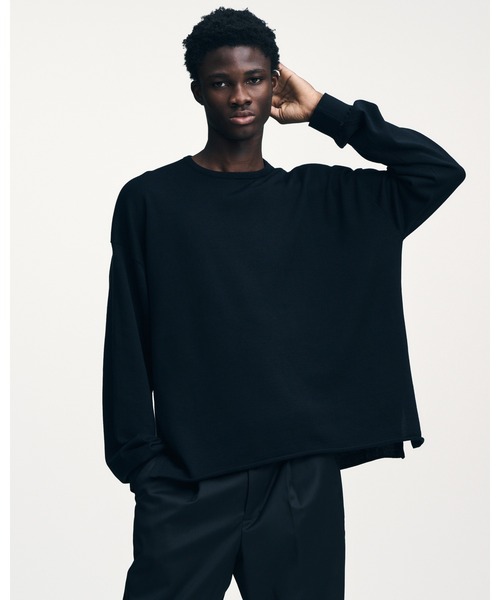 SOPHNET.(ソフネット)の「COTTON SILK CREWNECK KNIT(ニット/セーター・メンズ・ブラック/ライトブルー・2/3/1/4/5)」の7枚目の写真