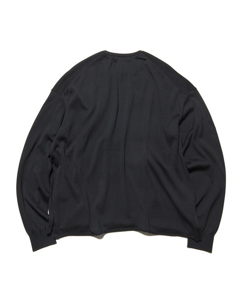 SOPHNET.(ソフネット)の「COTTON SILK CREWNECK KNIT(ニット/セーター・メンズ・ブラック/ライトブルー・2/3/1/4/5)」の8枚目の写真