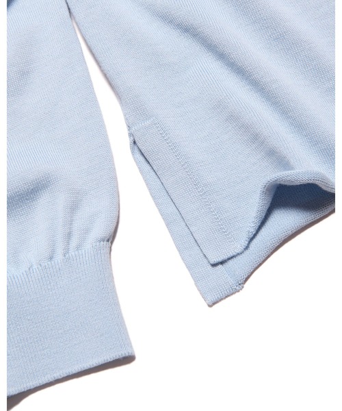 SOPHNET.(ソフネット)の「COTTON SILK CREWNECK KNIT(ニット/セーター・メンズ・ブラック/ライトブルー・2/3/1/4/5)」の6枚目の写真