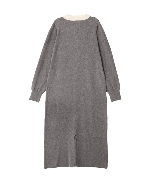 CRAFT STANDARD BOUTIQUE（クラフトスタンダードブティック）の「ポロ衿ニットワンピース（ワンピース・レディース・ダークブラウン/杢グレー・FREE）」の22枚目の写真