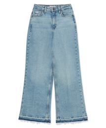 GUESS JEANS Hr Wide Leg Cropped デニムパンツ ワイドジーンズ レディース