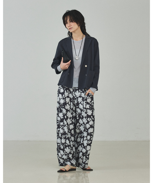 qualite（カリテ）の「シルエットフラワーパンツ/春服/夏服（その他パンツ・レディース・チャコールグレー・36/38）」の21枚目の写真