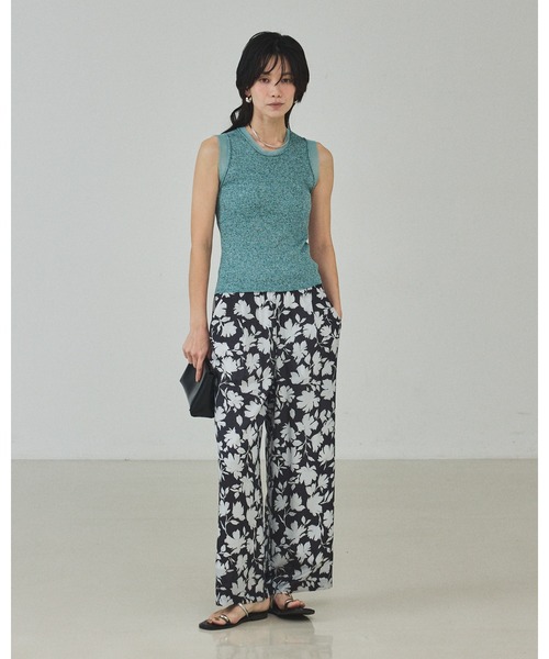 qualite（カリテ）の「シルエットフラワーパンツ/春服/夏服（その他パンツ・レディース・チャコールグレー・36/38）」の12枚目の写真