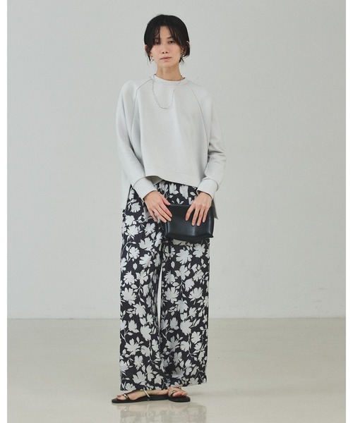 qualite（カリテ）の「シルエットフラワーパンツ/春服/夏服（その他パンツ・レディース・チャコールグレー・36/38）」の14枚目の写真