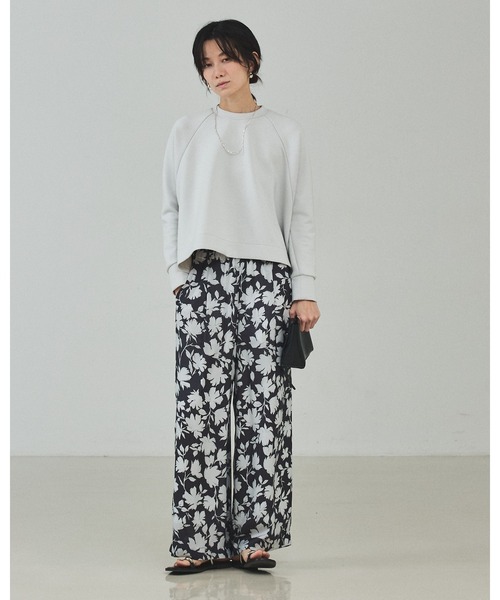 qualite（カリテ）の「シルエットフラワーパンツ/春服/夏服（その他パンツ・レディース・チャコールグレー・36/38）」の15枚目の写真