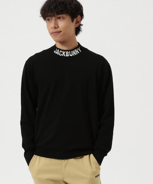 Jack Bunny!!(ジャックバニー)の「カシミヤタッチモックネックニットプルオーバー(ニット/セーター・メンズ・ホワイト/ベージュ/ブラック・MEDIUM/LARGE/X-LARGE)」の1枚目の写真