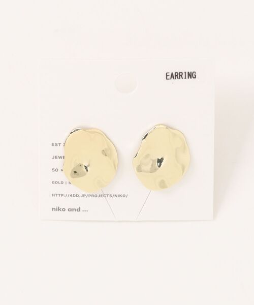niko and...（ニコアンド）の「メタル変形イヤリング（イヤリング・レディース・イエロー/グレー・0）」の6枚目の写真