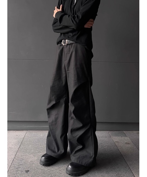 SBG｜エスビージーのカーゴパンツ（ブラック/黒色系・フレア・ブーツ
