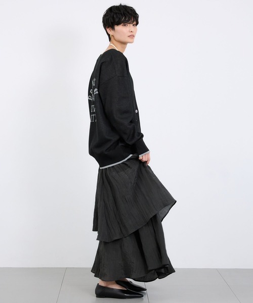 BARNYARDSTORM（バンヤードストーム）の「BARNYARDSTORM /  ティアードライトスカート / マシンウォッシャブル（スカート・レディース・ブラック/ブラウン・FREE）」の5枚目の写真