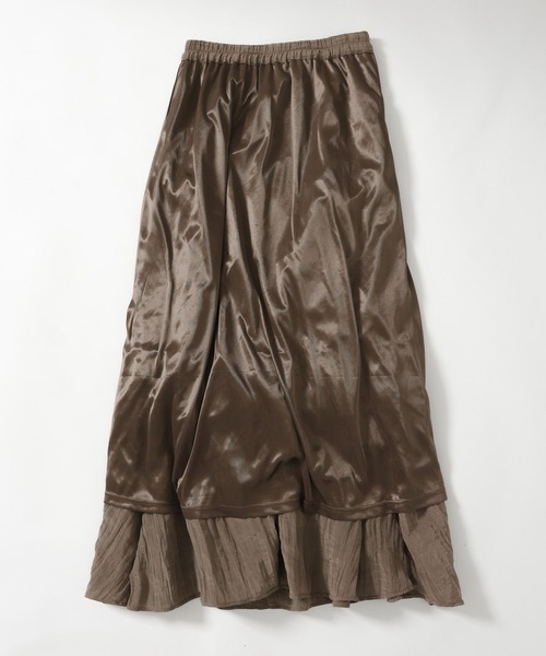 BARNYARDSTORM（バンヤードストーム）の「BARNYARDSTORM /  ティアードライトスカート / マシンウォッシャブル（スカート・レディース・ブラック/ブラウン・FREE）」の16枚目の写真