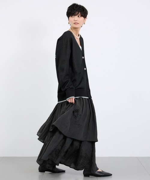 BARNYARDSTORM（バンヤードストーム）の「BARNYARDSTORM /  ティアードライトスカート / マシンウォッシャブル（スカート・レディース・ブラック/ブラウン・FREE）」の19枚目の写真