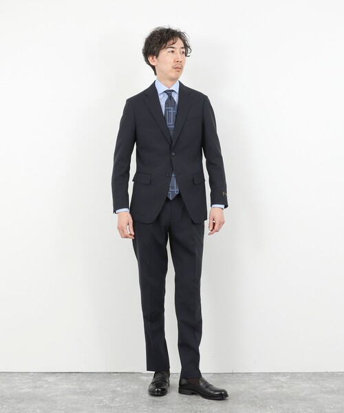 NOLLEY’S（ノーリーズ）の「《セットアップ》尾州ウールトロ セットアップスーツ 26SS（セットアップ・メンズ・チャコールグレー/ダークネイビー・46/50/48/44）」の5枚目の写真