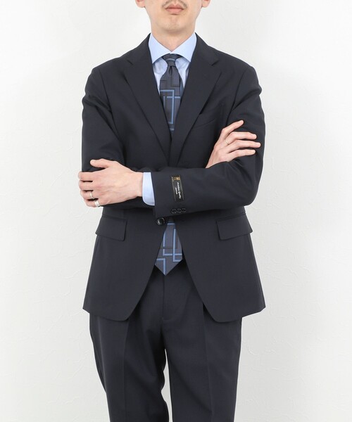 NOLLEY’S（ノーリーズ）の「《セットアップ》尾州ウールトロ セットアップスーツ 26SS（セットアップ・メンズ・チャコールグレー/ダークネイビー・46/50/48/44）」の14枚目の写真