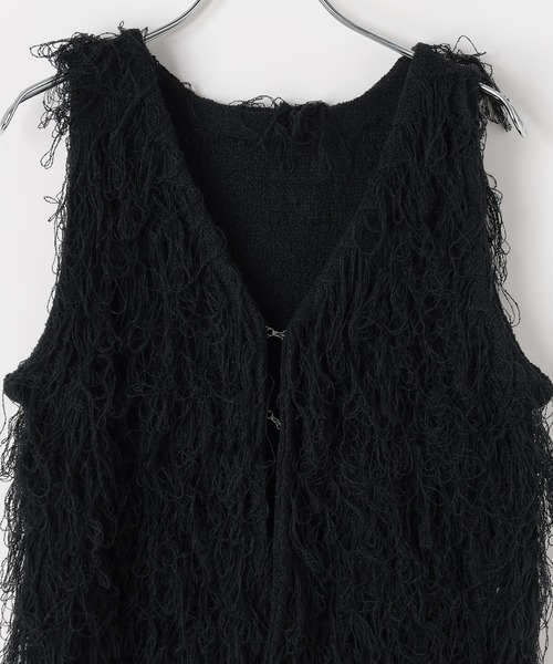 PAGEBOY(ページボーイ)の「ループアミベスト(ベスト・レディース・ブラック/グレー/オフホワイト・FREE)」の19枚目の写真