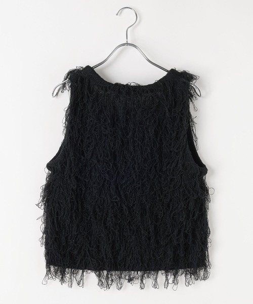 PAGEBOY(ページボーイ)の「ループアミベスト(ベスト・レディース・ブラック/グレー/オフホワイト・FREE)」の14枚目の写真