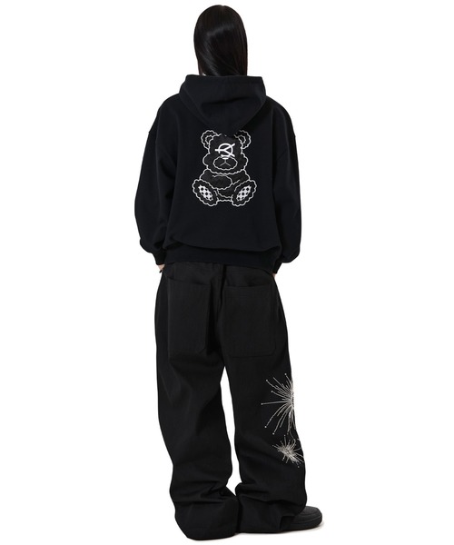 OY（オーワイ）の「『OY/オーワイ』PATCH DOLLY HOODIE ZIP UP/パッチドリージップアップパーカー（パーカー・レディース・ブラック・L/M）」の6枚目の写真