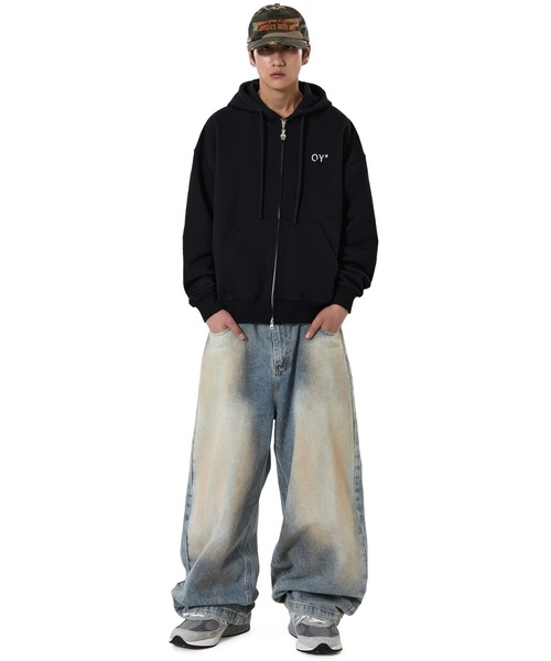 OY/オーワイ』PATCH DOLLY HOODIE ZIP UP/パッチドリージップアップ