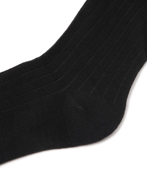 repipi armario（レピピ アルマリオ）の「シアーキリカエリブニーハイ（ソックス/靴下・キッズ・ブラック/ホワイト・FREE）」の4枚目の写真