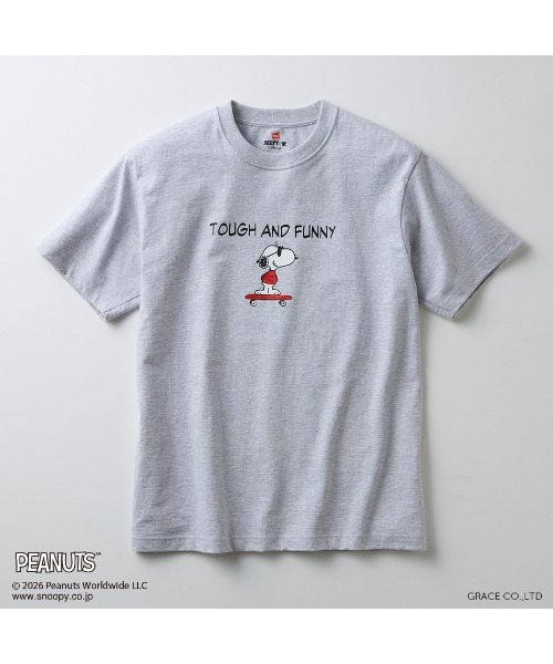 HANES(ヘインズ)の「【HANES/ヘインズ】PEANUTS×BEEFY-T 1P(Tシャツ/カットソー・メンズ・ホワイト/ネイビー/ヘザーグレー/ブラック・XL/L/M/S)」の9枚目の写真