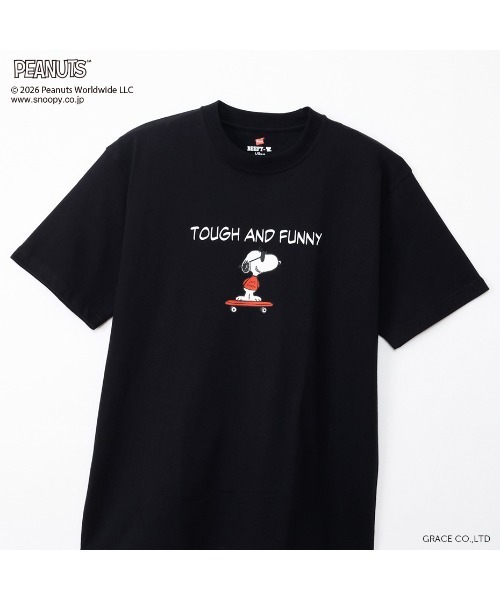 HANES(ヘインズ)の「【HANES/ヘインズ】PEANUTS×BEEFY-T 1P(Tシャツ/カットソー・メンズ・ホワイト/ネイビー/ヘザーグレー/ブラック・XL/L/M/S)」の16枚目の写真