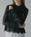 MANOF�i�}�m�t�j�́uCOTTON LACE SHORT SHIRT�i�V���c/�u���E�X�j�v�b�u���b�N