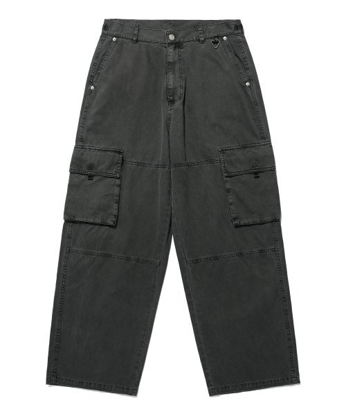 ISTKUNST(イストクンスト)の「WASHED CARGO WIDE PANTS_BLACK(IK2ESMPA10A)(その他パンツ・レディース・ブラック・M/L/S)」の1枚目の写真