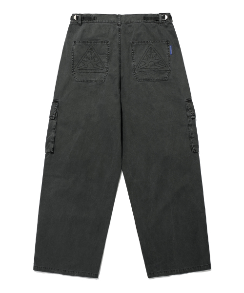 ISTKUNST(イストクンスト)の「WASHED CARGO WIDE PANTS_BLACK(IK2ESMPA10A)(その他パンツ・レディース・ブラック・M/L/S)」の2枚目の写真