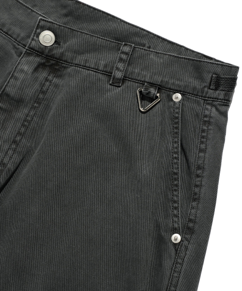 ISTKUNST(イストクンスト)の「WASHED CARGO WIDE PANTS_BLACK(IK2ESMPA10A)(その他パンツ・レディース・ブラック・M/L/S)」の4枚目の写真