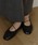 OLUN�i�I�����j�́ugather flat shoes/�M���U�[�t���b�g�V���[�Y�i�p���v�X�j�v�b�u���b�N