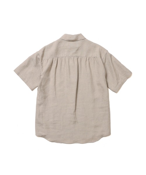 MR.OLIVE(ミスターオリーブ)の「SOFT FINISH LINEN / SHORT/S PULLOVER SHIRT /M261128(シャツ/ブラウス・メンズ・ナチュラル/ブラック・SMALL/MEDIUM/LARGE)」の8枚目の写真
