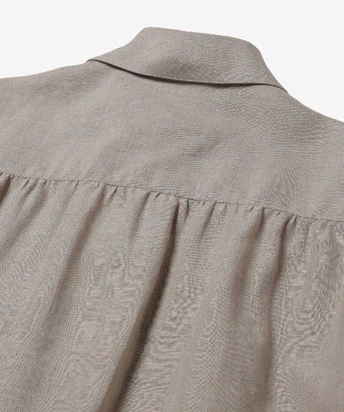 MR.OLIVE(ミスターオリーブ)の「SOFT FINISH LINEN / SHORT/S PULLOVER SHIRT /M261128(シャツ/ブラウス・メンズ・ナチュラル/ブラック・SMALL/MEDIUM/LARGE)」の12枚目の写真