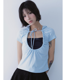 ルナ ベール フーディー Tシャツ ブルー