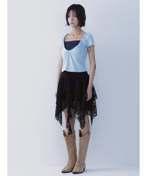 SETSETSET(セットセットセット)の「ルナ ベール フーディー Tシャツ ブルー(Tシャツ/カットソー・レディース・その他・ONE SIZE)」の5枚目の写真