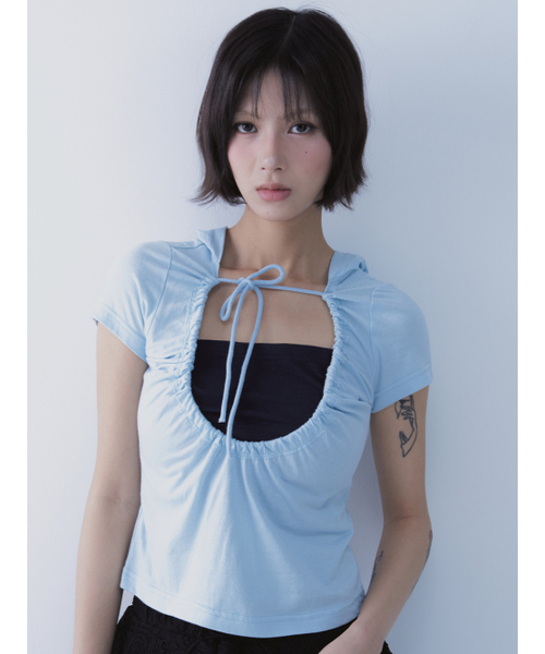 SETSETSET(セットセットセット)の「ルナ ベール フーディー Tシャツ ブルー(Tシャツ/カットソー・レディース・その他・ONE SIZE)」の10枚目の写真