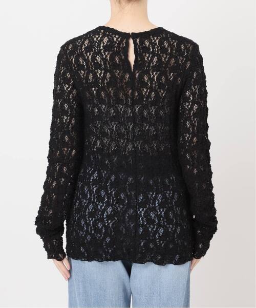 一部カラーWEB限定/追加3》Flowerストレッチレースプルオーバー（T