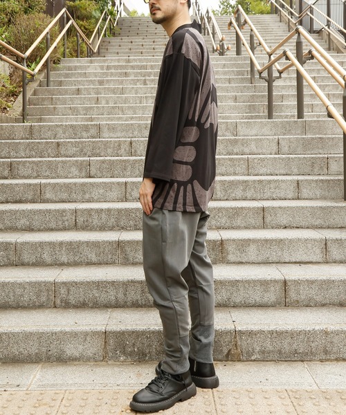 カヤ（カヤ）の「【カヤ】福寄せメンズトップス（Tシャツ/カットソー・メンズ・ブラック/グレー/ホワイト×グレー・FREE）」の12枚目の写真