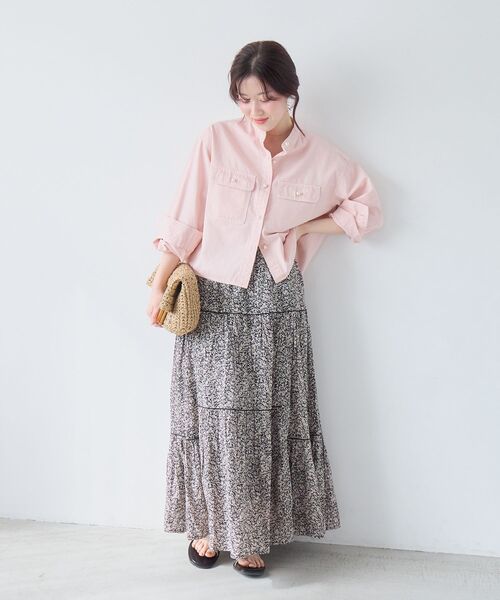 le.coeur blanc（ルクールブラン）の「Fanaka別注フラワー柄スカート（スカート・レディース・ブラック系その他・38）」の3枚目の写真